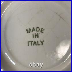 10 Vintage Blue Italian Countryside Pasta Bowls Set of 10