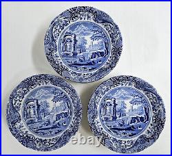 11 Minty Spode Blue Italian Porcelain Cereal Bowls 6 1/2 England Coupe Bowl Set