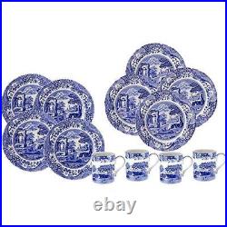 12-Piece Dinnerware Set Service 4 Earthenware Dishwasher Safe Imari Design New