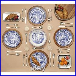 12-Piece Dinnerware Set Service 4 Earthenware Dishwasher Safe Imari Design New