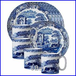 12 Piece Place Setting Spode Blue Italian Made in England NEW IN BOX
