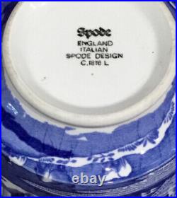 15 Pieces Spode England Blue Italian 8 Cups 7 Saucers Blue N White Look Unused