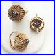 18k-Yellow-Gold-Blue-Sapphire-Ring-Earrings-3-piece-set-Vintage-Italian-01-zjp