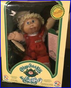 1980s ITALIAN Cabbage Patch Doll NEW In Box Blond HAIR Blue Eyes From ITALY HTF