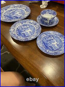 2- 5 Piece spode blue italian imperial place settings