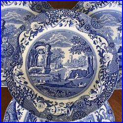 2 Pieces Of British Spodes Blue Italian Dinner Dishes