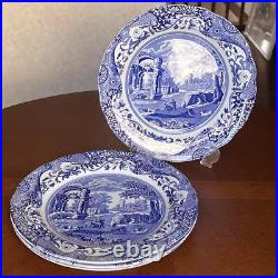 2 Pieces Of British Spodes Blue Italian Dinner Dishes