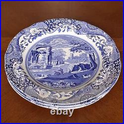 2 Pieces Of British Spodes Blue Italian Dinner Dishes