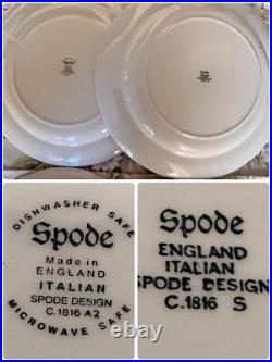 2 Pieces Of British Spodes Blue Italian Dinner Dishes