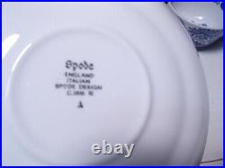 2 Spode Blue Italian C1816 Cups Saucers Made in England 4 pieces