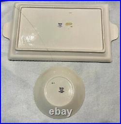2 piece set SPODE LONDON TOWER Tray REPAIRED and bowl
