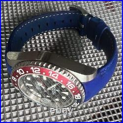 20mm Royal BLUE Italian Vegetable Tanned leather curved Strap Rolex GMT Sub