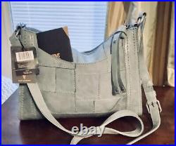 $228 NWT! Frye Melissa Patchwork Crossbody Bag Handbag SKY Blue ITALIAN Leather