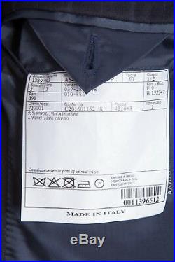 $3395 Belvest 3 Pieces Wool Cashmere Dark Blue Suit 40 US / 50 EU Drop 7R