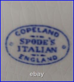 4 Nice Pieces ANTIQUE COPELAND SPODE BLUE ITALIAN PATTERN Old Stamp Serving Set