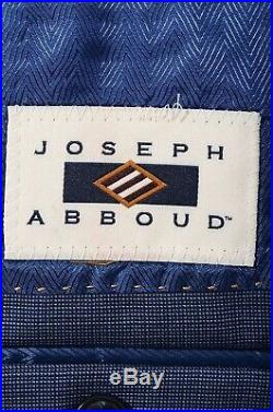 40R Joseph Abboud Blue Birdseye Italian Reda Super 110s Wool 2-Piece Suit 34x30