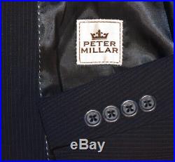 46L Tall Peter Millar Navy Blue Striped 2 PIECE SUIT