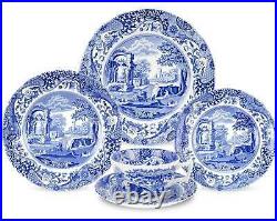 5 Piece Spode Blue Italian Bone China DinnerSet Dishwasher Microware Safe
