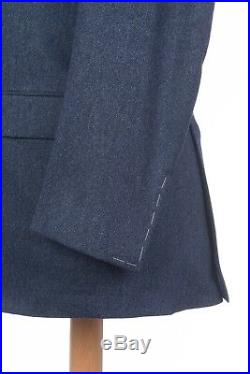 $5495 D'AVENZA Blue Wool Cashmere 3 Pieces Suit Hand-Sewn in Italy 40 US / 50 EU