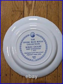 6 Spode Blue Room Dinner Plates Collection Floral Excellent 10 1/2