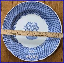 6 Spode Blue Room Dinner Plates Collection Floral Excellent 10 1/2