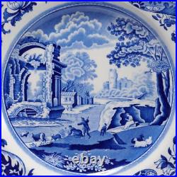 (7) Spode England Blue & White Italian Luncheon Plates 9