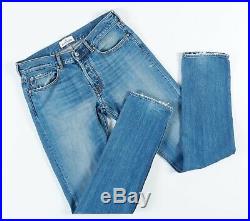 7634 Genuine STONE ISLAND Men's Blue Faded Denim Chinos Jeans + Patch W32 L34