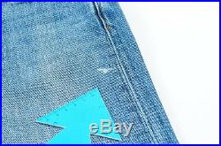 7634 Genuine STONE ISLAND Men's Blue Faded Denim Chinos Jeans + Patch W32 L34
