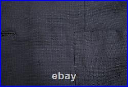 $8,000 Kiton 100% Cashmere Hopsack Blue Patch Pocket Men's Blazer US 41R