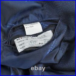 $8,000 Kiton Cashmere/Silk 2 Button Patch Pocket Blue Men's Blazer US 40R