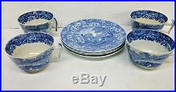 8 Pieces Copeland Spode's Italian Style Porcelain England Blue & White Tea Set
