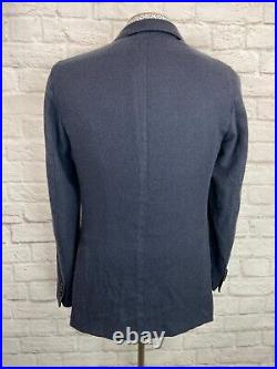 ARTHUR & FOX Mens Navy Blue ITALIAN CASHMERE Suit Sport Coat Blazer Jacket 38S