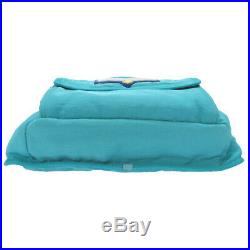 AUTHENTIC GUCCI 536842 Terry cross patch belt bag Waist Pouch blue Nylon 0081
