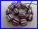 Antique-Venetian-Red-And-Blue-Strip-Glass-Italian-Trade-Beads-14-Pieces-01-vjib