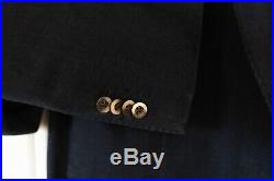 BOGLIOLI italian unlined patch pocket sport jacket coat 40R Med navy blue cotton