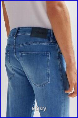 BOSS Maine Jeans in Blue Italian Cashmere Touch Denim Regular Fit Size 38 x 32