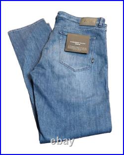 BOSS Maine Regular Fit Jeans in Blue Italian Cashmere Touch Denim Size 38 x 32