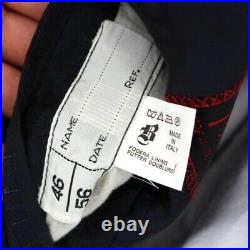 BRIONI 2 Piece Wool/Mohair Navy Blue Pinstriped 2 Button Suit size 56 US 46