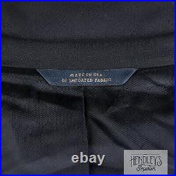 BROOKS BROTHERS Suit Jacket Blazer 43 R Navy Blue Italian Wool Madison 1818 USA