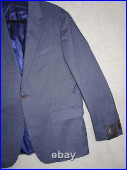 Banana Republic Men's Slim Fit 44R Blue Italian Wool Jacket Blazer Sport Coat