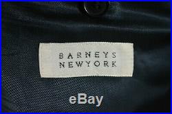 Barneys New York Mens Navy Blue ITALIAN Pleated Front 2 Piece Suit 40S 31x29