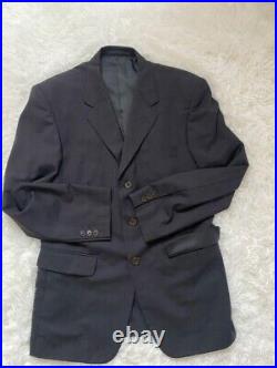 Beautiful Paul Smith Setup 2B navy blue Italian fabric 100% wool M straps