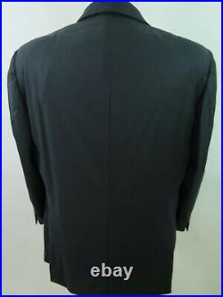 Belvest Mens Super 140's Wool Dark Blue Italian Blazer Jacket Sport Coat 44/46 R