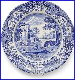 Blue Italian 12-Piece Dinnerware Set Service for 4 Dinner Plate, Salad Pl