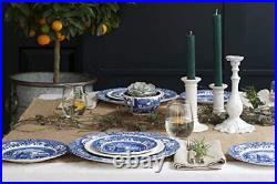 Blue Italian 5-Piece Place Setting Dinner Plate, Salad Plate, Bread &