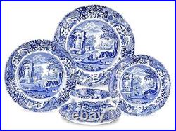 Blue Italian 5-Piece Place Setting, Dinnerware Set, Service for 1, Porcelain