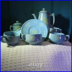 Blue Italian Demitasse Tea Set (17 piece set)
