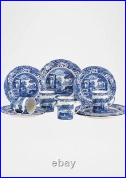 Blue Italian Spode 12 Piece China Dinnerware Set 3 Sets Of 12 Available