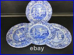 Blue Italian by SPODE Salad Plates 6 7.5 smooth round dessert salad plates