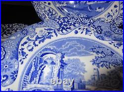 Blue Italian by SPODE Salad Plates 6 7.5 smooth round dessert salad plates